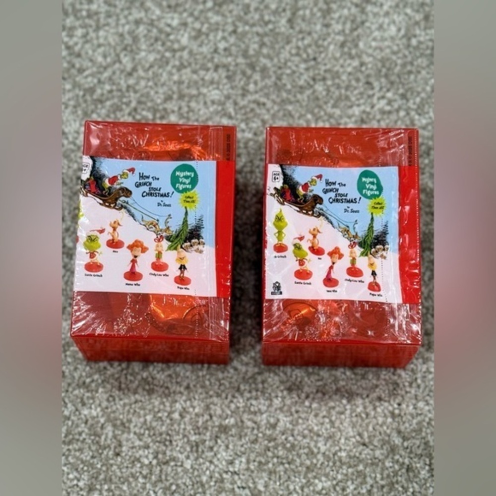 New! How The Grinch Stole Christmas! Bundle of two mystery figures sealed in box